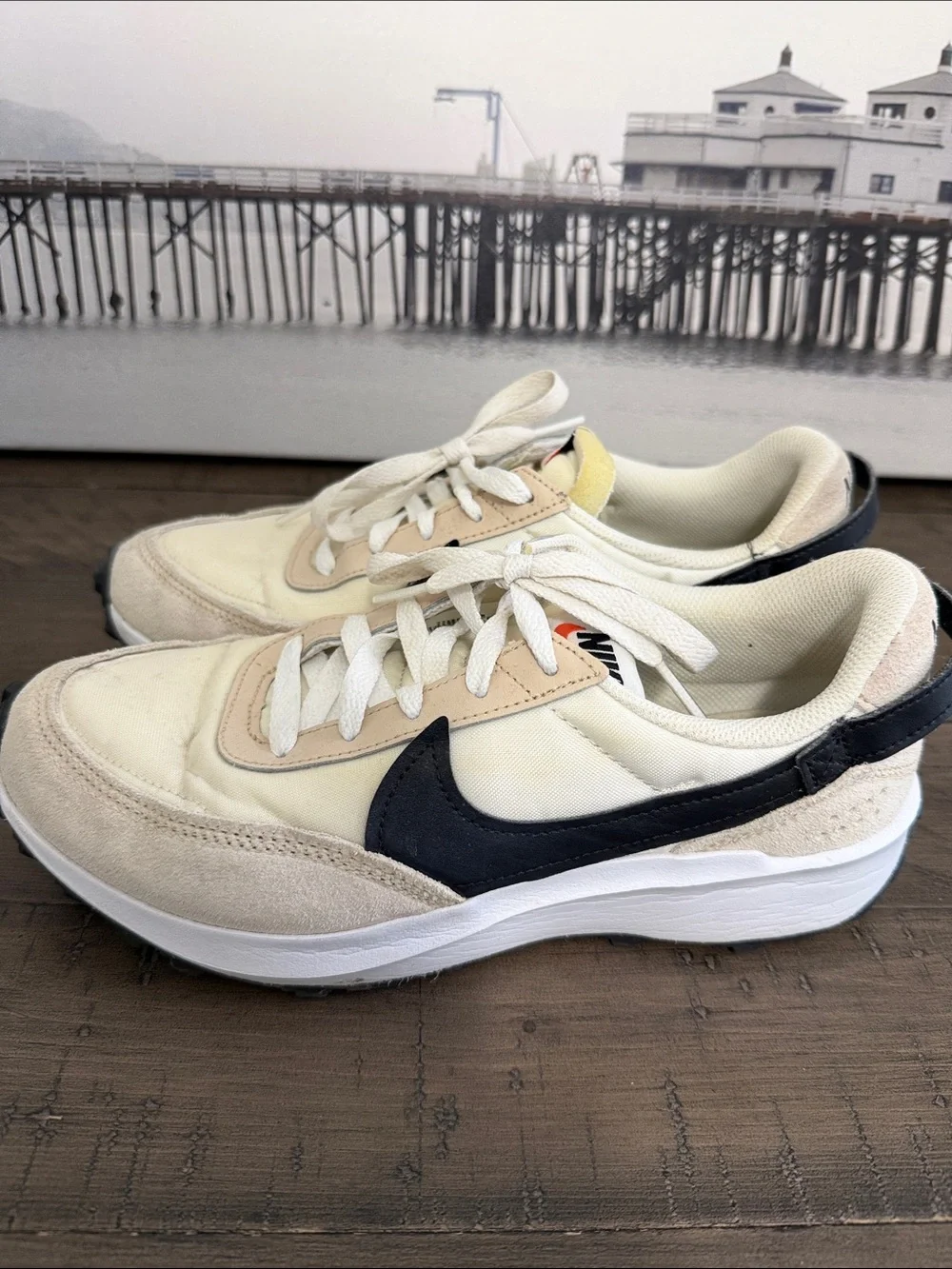 Nike Women DEBIT WAFFLE SANDDRIFT BLACK - Picture 3 of 6